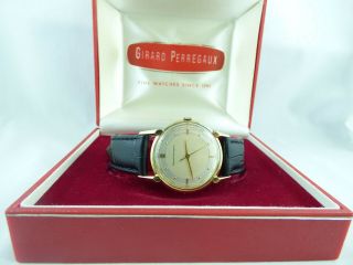Girard Perregaux 18krt Solid Gold Gents Wrist Watch Circa 1960.