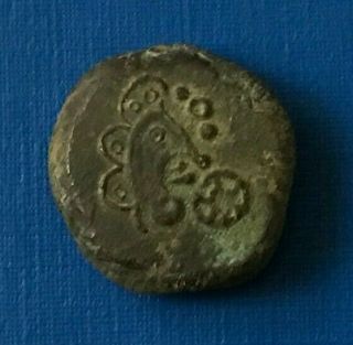 Very Rare Ancient Celtic Uncertain Bronze Coin 1st Century Bc - P550