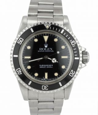 Vintage 1991 Rolex Submariner 5513 Tritium GLOSSY E SERIAL 40mm PATINA Watch 6