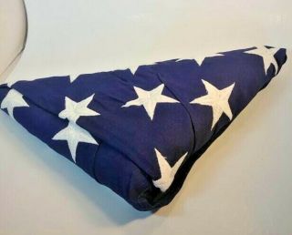 U.  S.  Flag Burial Funeral Interment 9.  5 X 5 Collegeville Banner Co Usa