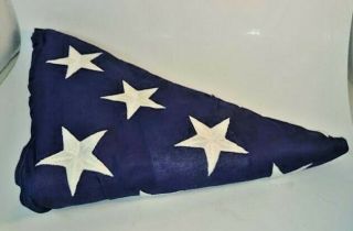 U.  S.  Flag Burial funeral Interment 9.  5 x 5 Collegeville Banner Co USA 2