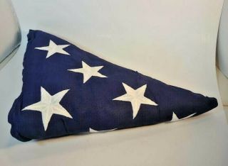 U.  S.  Flag Burial funeral Interment 9.  5 x 5 Collegeville Banner Co USA 4