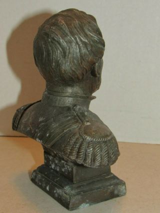Vintage Spelter Metal Bust of Army General William T Sherman Statue 6
