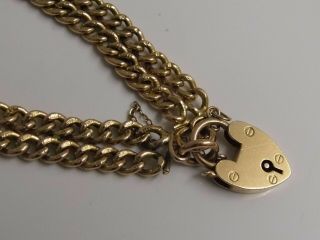 STUNNING ANTIQUE VICTORIAN 9ct SOLID GOLD ALBERT WATCH CHAIN CHARM BRACELET 29.  8 5