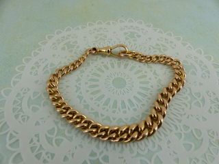 Antique 9ct 9carat Rose Gold Albert Watch Chain Bracelet 8  21.  5 Grams