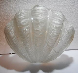 Art Deco Period Clam Shell Glass Light Shade