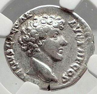 Antoninus Pius & Marcus Aurelius Authentic Ancient Silver Roman Coin Ngc I72925