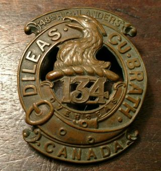 Canada 134th 48th Highlanders Cap Badge 2862