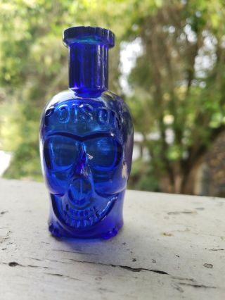 Skull Shape Antique Poison Bottle