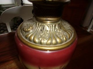 ANTIQUE GWTW Banquet Parlor Oil Lamp BASE - MADE IN US OF AMERICA - 3