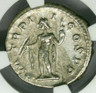 NGC Ch XF 5/5 - 3/5.  Severus Alexander AD 222 - 235.  Ancient Roman Silver Denarius 6