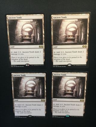 4x Ancient Tomb - Ultimate Masters - Nm - Mtg