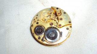 Vintage Swiss Zenith A pocket wrist watch movement partial parts repair 2