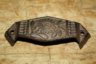 12 Cast Iron Antique Victorian Style Oval Drawer Pull,  Barn Handle,  Door Handles