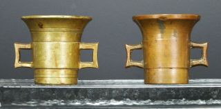 Antique Chinese Miniature Vase Or Censers In Brass,  Bronze,  Or Copper