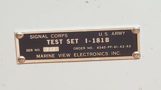 Vtg Military WWII US Army I - 181B Signal Corps Test Set Radio Repair Ham Milliamp 4