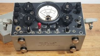 Vtg Military WWII US Army I - 181B Signal Corps Test Set Radio Repair Ham Milliamp 7