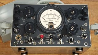 Vtg Military WWII US Army I - 181B Signal Corps Test Set Radio Repair Ham Milliamp 8