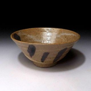 LL4: Vintage Japanese Pottery Tea Bowl,  Karatsu Ware 2