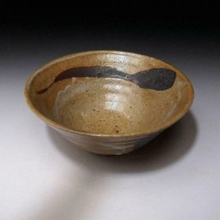 LL4: Vintage Japanese Pottery Tea Bowl,  Karatsu Ware 4