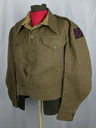 Wwii Battledress Blouse 1940 P40 51st Highland Division Large Sz15 42 - 43