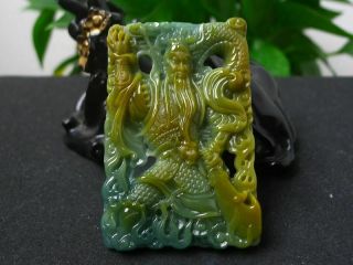 100 natural jade A goods hand - carved three colors Guan Gong Yu Pei 724 5