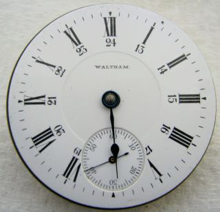 Antique 18s Waltham Grade 85 17 Jewel Open Face Pocket Watch Movement Parts