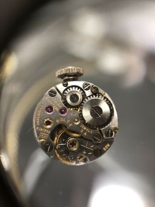 Rolex Ladies 14k White Gold Cocktail Wrist Watch VINTAGE RARE 1940’s 11