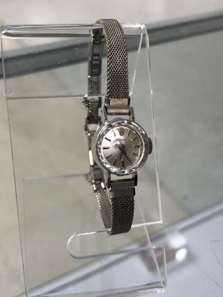 Rolex Ladies 14k White Gold Cocktail Wrist Watch VINTAGE RARE 1940’s 2