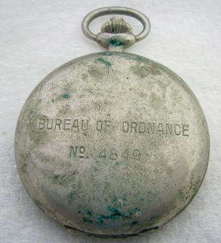 Antique Meylan Buord Bureau Of Ordnance Us Navy Pocket Stop Watch Timer Parts