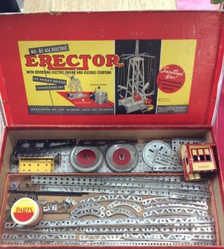 Vintage A C Gilber Erector Set No.  6 1/2 All Electric 1950’s 2