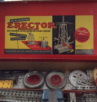 Vintage A C Gilber Erector Set No.  6 1/2 All Electric 1950’s 5