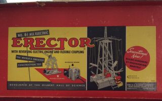 Vintage A C Gilber Erector Set No.  6 1/2 All Electric 1950’s 6