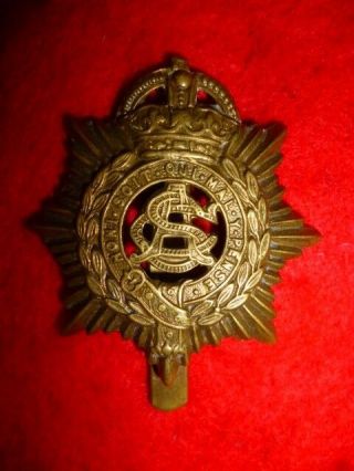 The Army Service Corps Voided Kc Cap Badge Ww1,  George V,  British Army