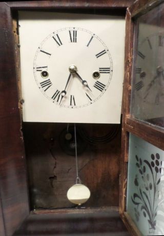 1870 Ansonia Brass & Copper Co.  Shelf Clock With Terry & Andrews Lyre Movement 4