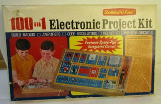 1972 Vintage,  Radio Shack Science Fair,  100 In 1 Electronic Project Kit 28 - 220