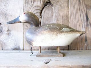 Antique - Vintage - Factory - Mason - Mallard - Wooden duck decoy 10