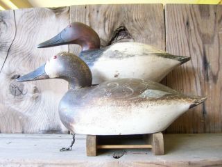 Antique - Vintage - Factory - Mason - Mallard - Wooden duck decoy 12