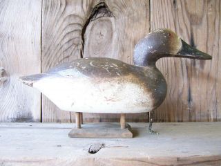 Antique - Vintage - Factory - Mason - Mallard - Wooden duck decoy 8