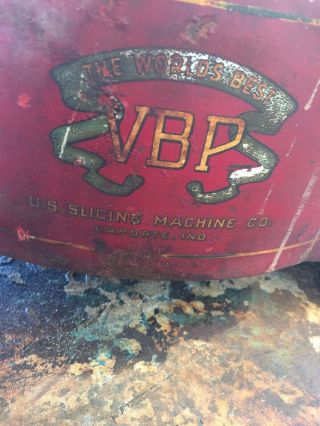 Antique Van Berkel ' s US Slicing Machine Hand Crank Flywheel Deli Meat Slicer 10