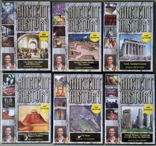 6 Dvd From Series Ancient History,  Hosted By Zay Harding