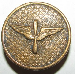 Ww1 Gold Plate N.  S.  Meyer U.  S.  Air Service Enlisted Soldiers Collar Pin