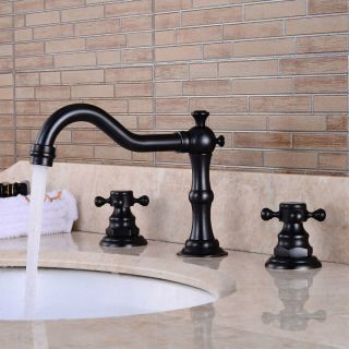 Basin Faucet Retro Three - Hole Faucet Bathroom Under The Hot And Cold Faucet