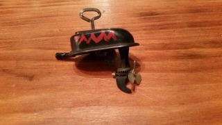 Antique Vintage Irwin Pressed Tin Wind Up Outboard Boat Motor Toy Miniature 50s
