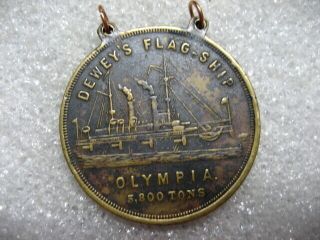 . Medal Us Navy Admiral George W.  Dewey,  Uss Olympia