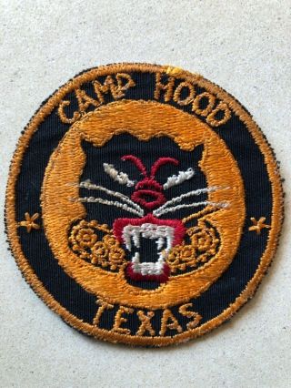 Ww2 Us Tank Destroyer Camp Hood Texas Patch Twill