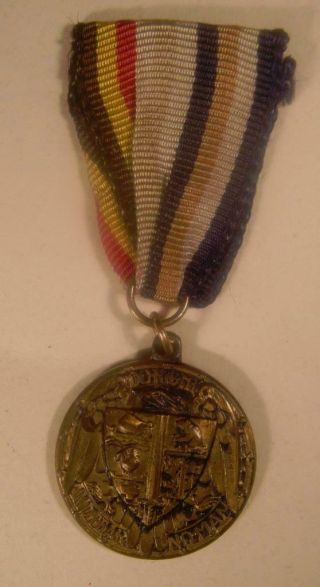 Ww1 1917 Medal Do Right And Fear No Man / Government By The People Not Perish