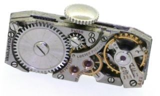 Antique heavy Platinum 14.  80CTW VS1/F diamond flip - top mechanical ladies watch 7