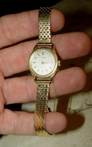 Vintage Patek Philippe Geneve 14k Yellow Gold Ladies Watch Wristwatch 36 Gr