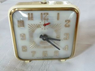 Vintage 1929 Art Deco Lux Clock Gilbert Alarm Clock Nite Glo - 40 Hr.